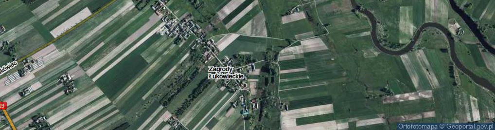 Zdjęcie satelitarne Zagrody Łukówieckie ul.